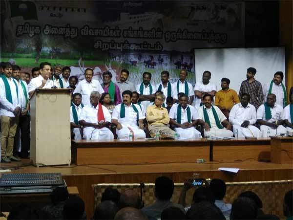 kamal haasan meets Farmers