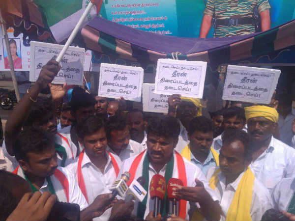 DNC community members protest against Theeran movie 