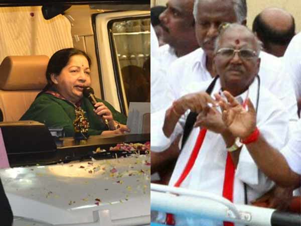 வாக்கு சேகரிக்கும் ஜெயலலிதா