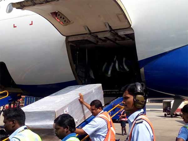 கார்கோ விமானம் மூலம் 