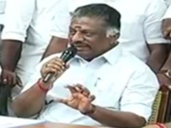 மீண்டும் அடித்து சொல்லும் ஓபிஎஸ் 