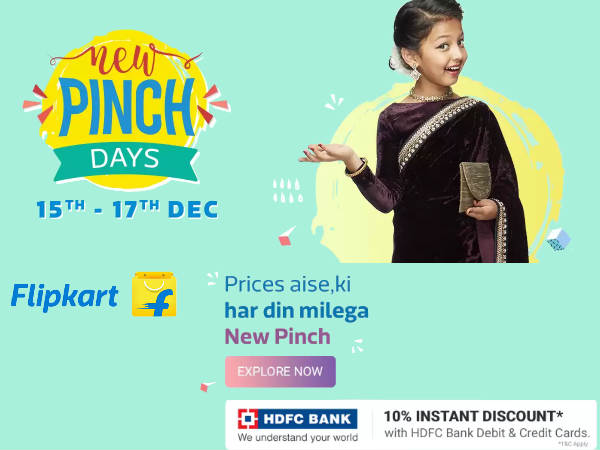 Flipkart 'New Pinch Days' - Grab Upto 80% Off + Extra 10% Off* Flipkart 'New Pinch Days' - Grab Upto 80% Off + Extra 10% Off*