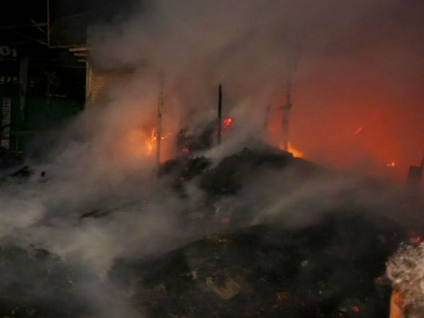 Unexpected fire accident in a headache balm company near coonoor 