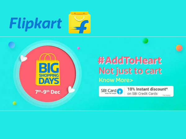 Flipkart Big Shopping Days Sale! Upto 70% Off On All Products* Flipkart Big Shopping Days Sale! Upto 70% Off On All Products*