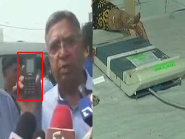 Gujarat Assembly election: EVM machine is connect to Bluetooth in Porbandar Gujarat Assembly election: EVM machine is connect to Bluetooth in Porbandar