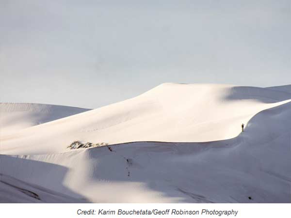 சஹாராவில் பனிப்பொழிவு 