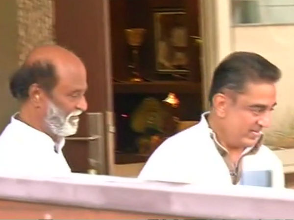 தனித்தனியே பயணிக்கும் ரஜினி கமல் 