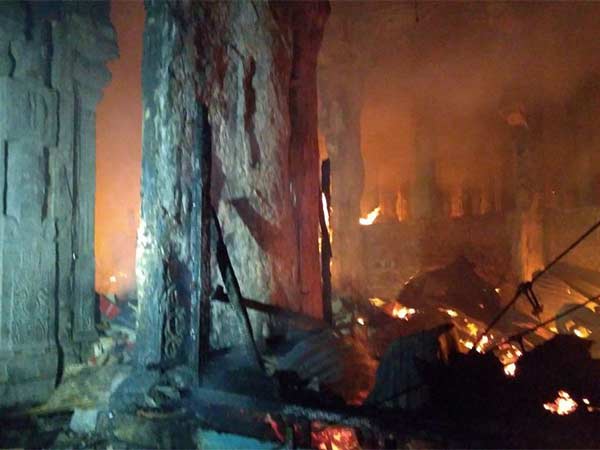 Fire accident in Madurai Meenakshi amman Koil 