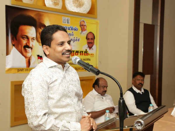 welcoming ceremony for DMK former MLA Razak in Dubai 