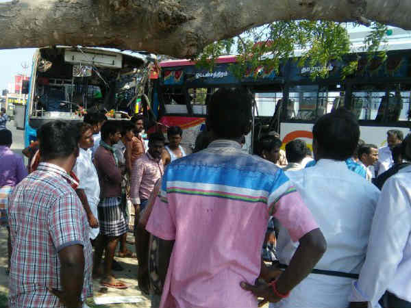 Private Buses accident near Tirupur 
