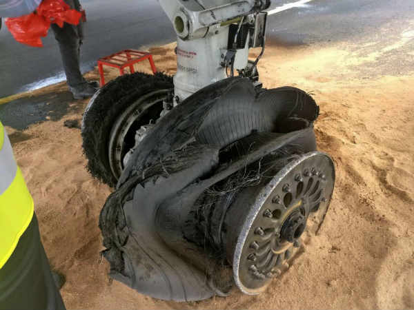 The main runway at Chennai airport is unavailable The main runway at Chennai airport is unavailable