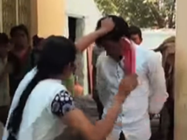 காதலனுக்கு செருப்படி 