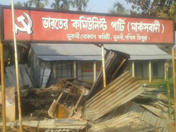 Tripura CPM Cadres Under Attack 