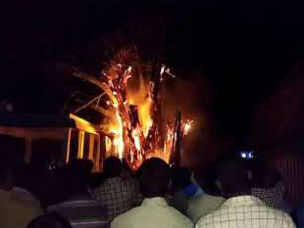 ஆலங்களில் தீ விபத்து 