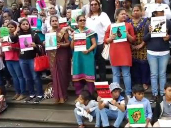  Australian Tamils Protest for Cauvery and Sterlite issues