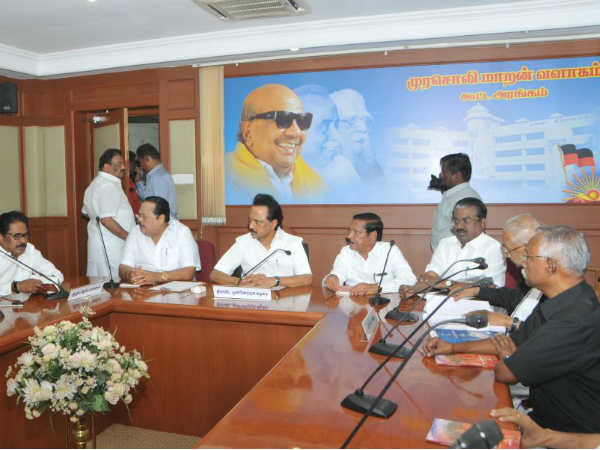 DMK convenes All Party meeting in Anna Arivalayam 