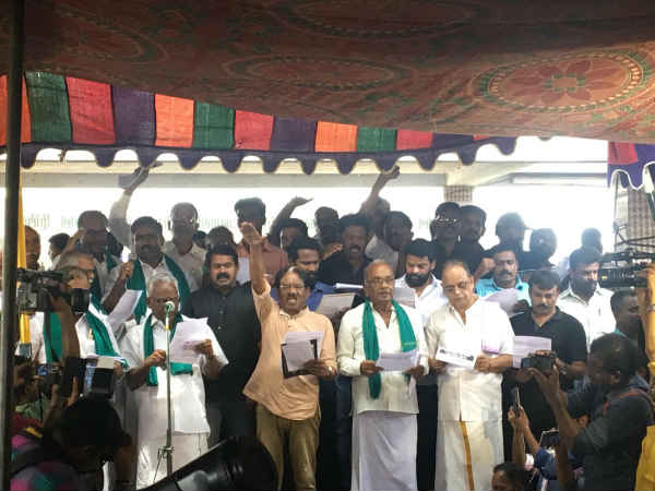 Cauvery Board: Naam Thamilar Party joins hands with farmers in Kallanai protest Cauvery Board: Naam Thamilar Party joins hands with farmers in Kallanai protest