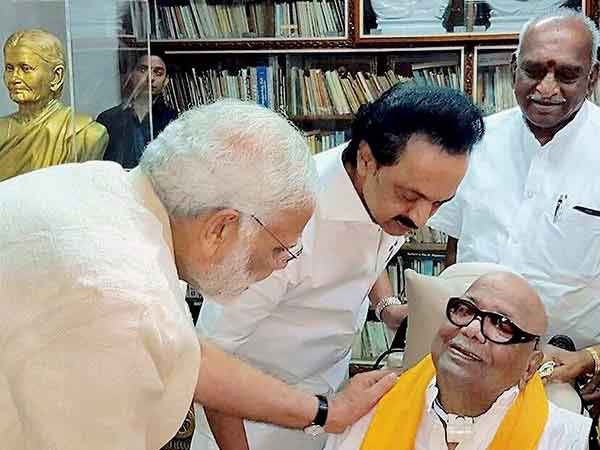 கருணாநிதியுடன் மோடி சந்திப்பு 