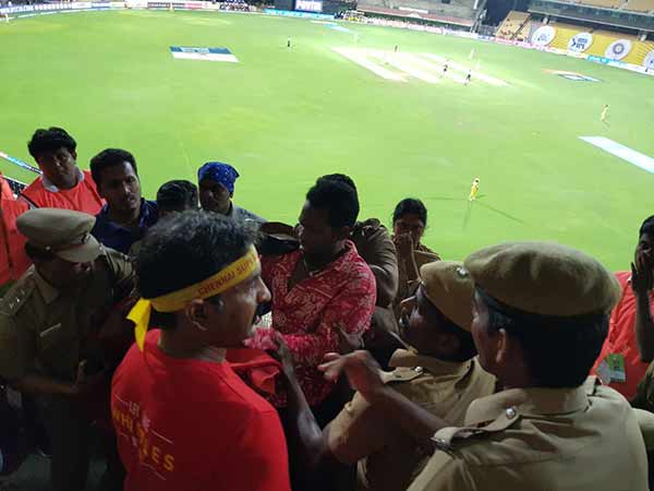 Police are seriously watching cricket fan 