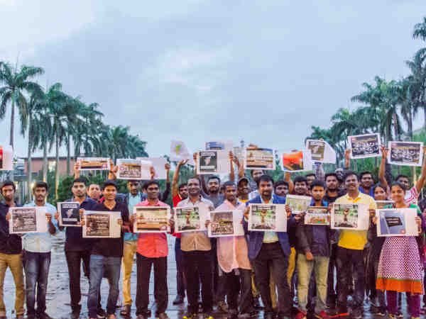 Tamils stage protest demanding CMB in Taiwan