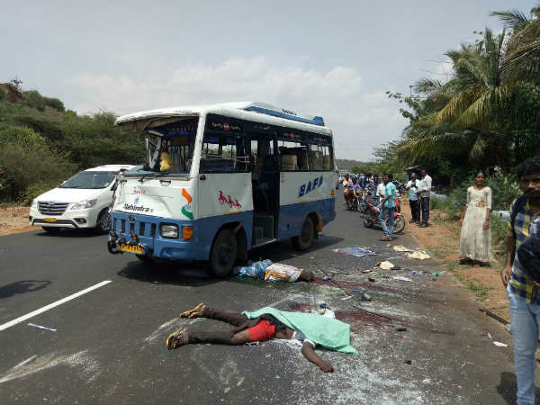 Car-van collided and 3 dead in Theni 