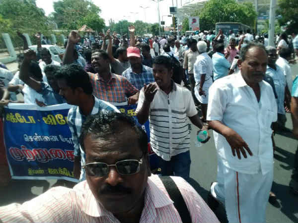 physically challenged teacher dead in Chennai protest 