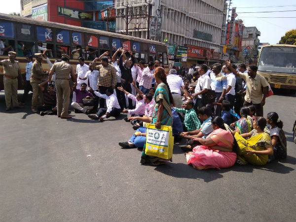 Jacto geo protest in Chennai 