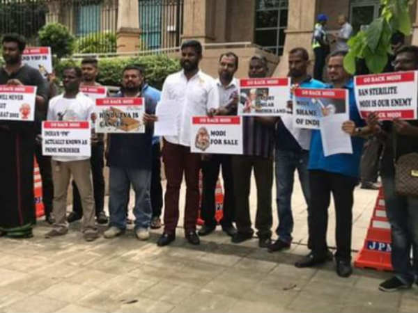 Malaysia Tamils protest against Modi in Malaysia