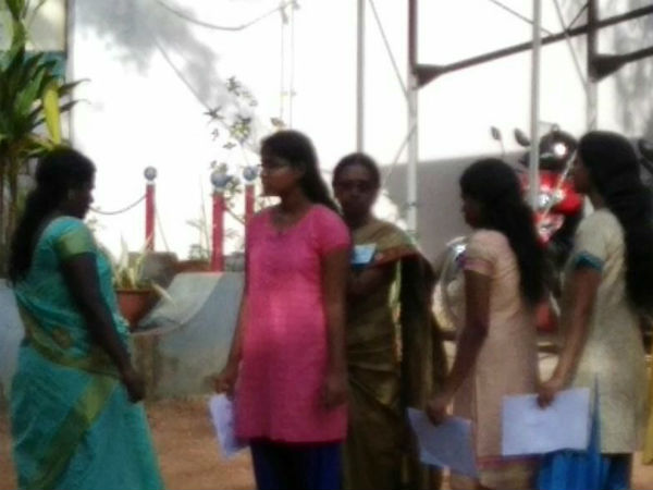 Crisis in exam centers for girl students 