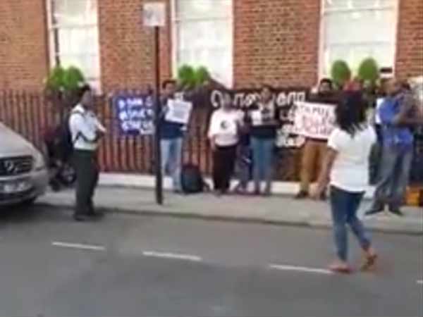 Thoothukudi Massacre: Tamils protest outside Vedanta chiefs home in London Thoothukudi Massacre: Tamils protest outside Vedanta chiefs home in London