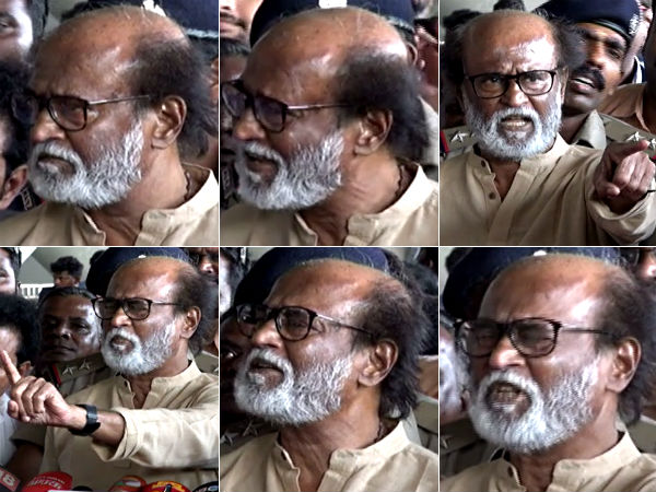கந்தக அமிலத்தை ஊற்றும் ரஜினி 