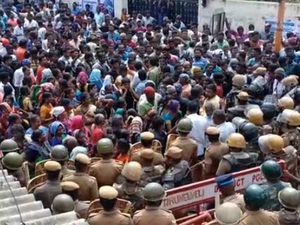 Sterlite: people who conduct rally stopped near Madathukulam 
