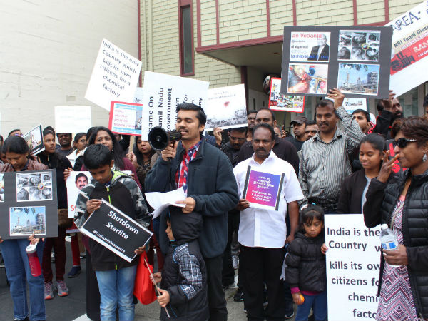 Sterlite issue: Tamils protest in the USA 