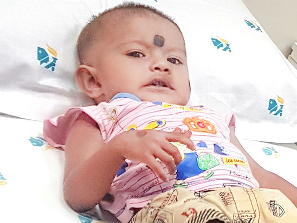 Little Kanisri’s Weak Heart Defect Makes Her Turn Blue From Pain 