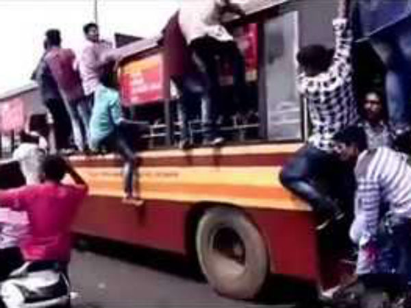 பேருந்தில் ரகளை 