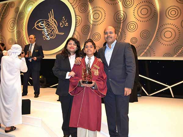 Tamil student gets Sharjah govt award for Abacus maths 
