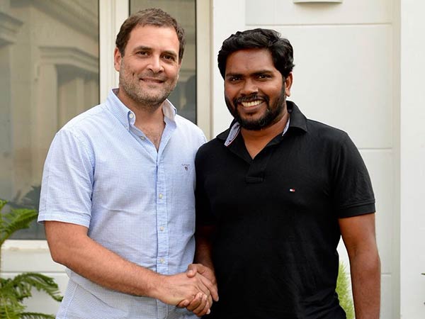 Director P.Ranjith meets Rahul Gandhi in his residence Director P.Ranjith meets Rahul Gandhi in his residence