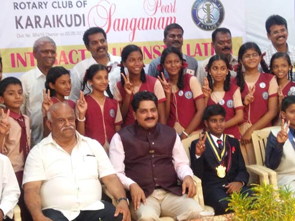  Interact society executive members swearing ceremony in Karaikudi