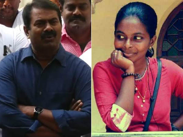 Seeman condoles the death of Shalini Seeman condoles the death of Shalini