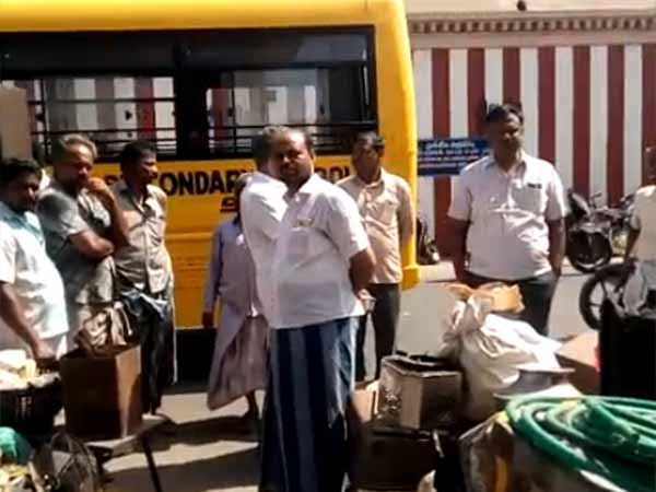 The temple management forced to evacuate home, old died on shock 