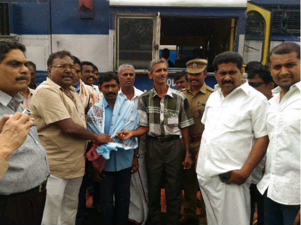 The first passenger train movement between Sengottai and Kollam today The first passenger train movement between Sengottai and Kollam today