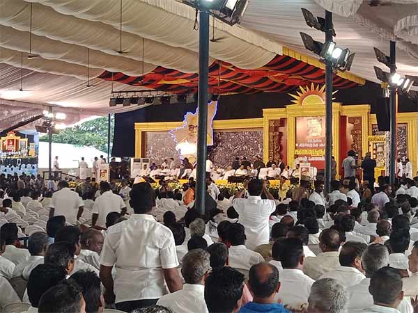 Karunanidhi Memorial Meet: Stalin will continue his fathers work says Kader Mohideen Karunanidhi Memorial Meet: Stalin will continue his fathers work says Kader Mohideen
