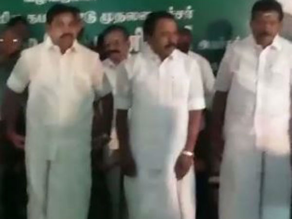 CM Edappadi Palanisamy review in Bhavani River CM Edappadi Palanisamy review in Bhavani River