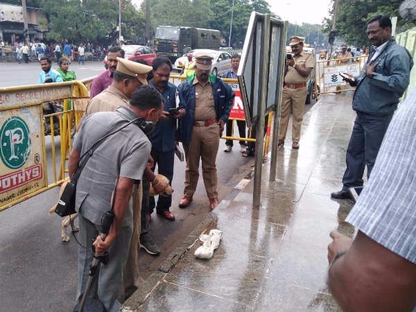 Explosives found near the gate near in Chennai Rajiv Gandhi Government Hospital 
