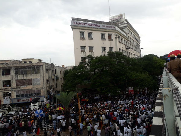 Rain lashes Kauvery hospital and Gopalapuram area 