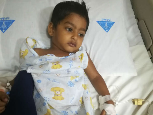 Save 3 Year Old Son Srisanth From Blood Cancer