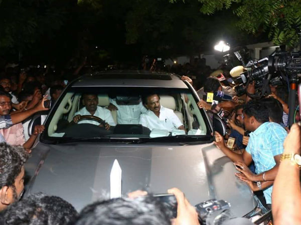  ஸ்டாலின் புறப்பட்டார்