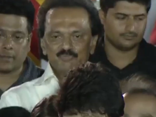 DMK leader Karunanidhi body buried in Marina near Anna Memorial 