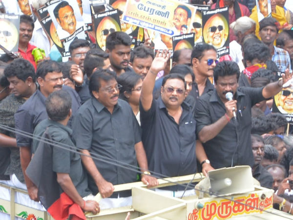 அழகிரி வெற்றி பேரணி 