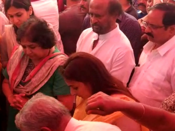 மதிப்பளிக்கும் ரஜினி 